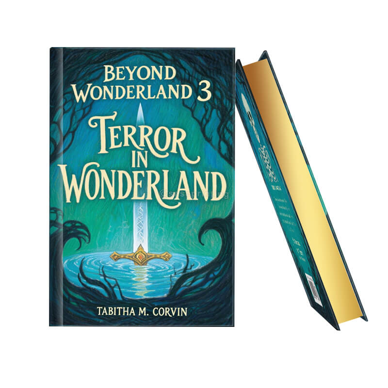 Hardcover Fantasy Book Printed with Foil Letters and Sprayed Edges