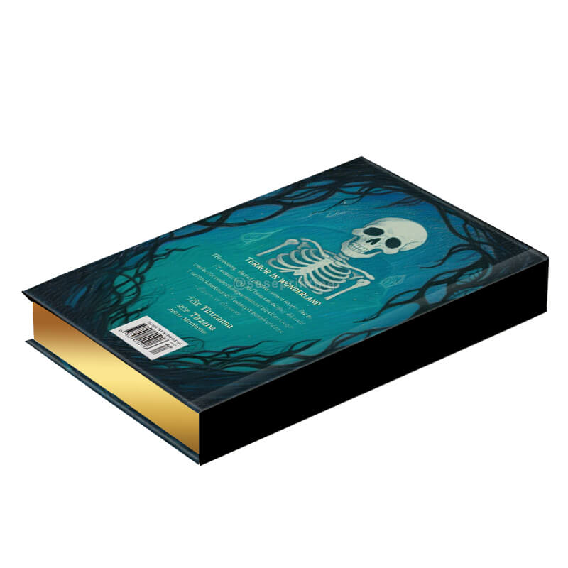 Hardcover Fantasy Book Printed with Foil Letters and Sprayed Edges