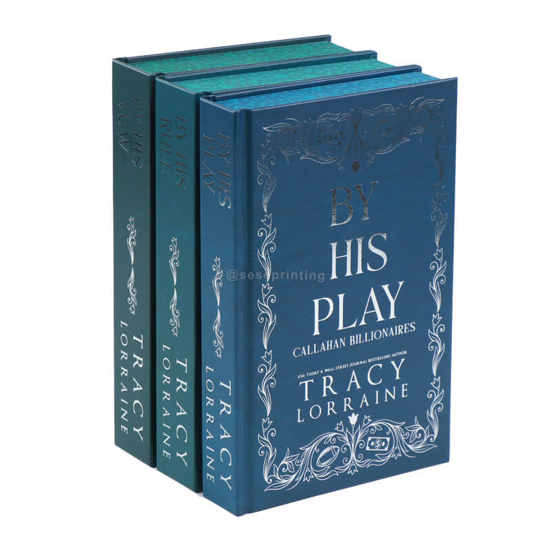 Sprayed Edges Hardcover Book Set with Foil on Cover and Endpapers