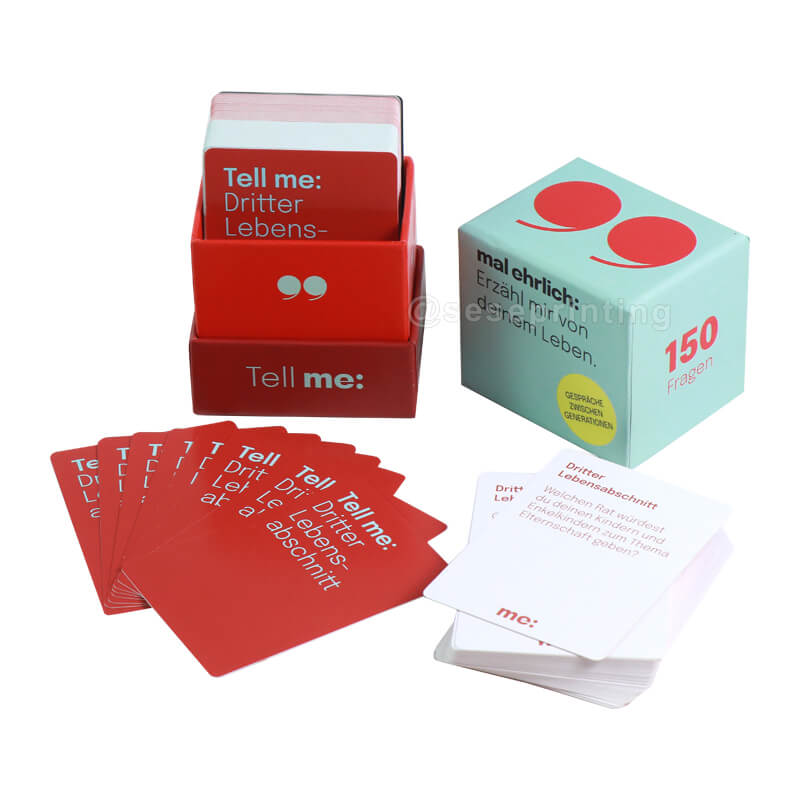 Daily Inspirational Card Game Positive Affirmation Cards with Box Packing