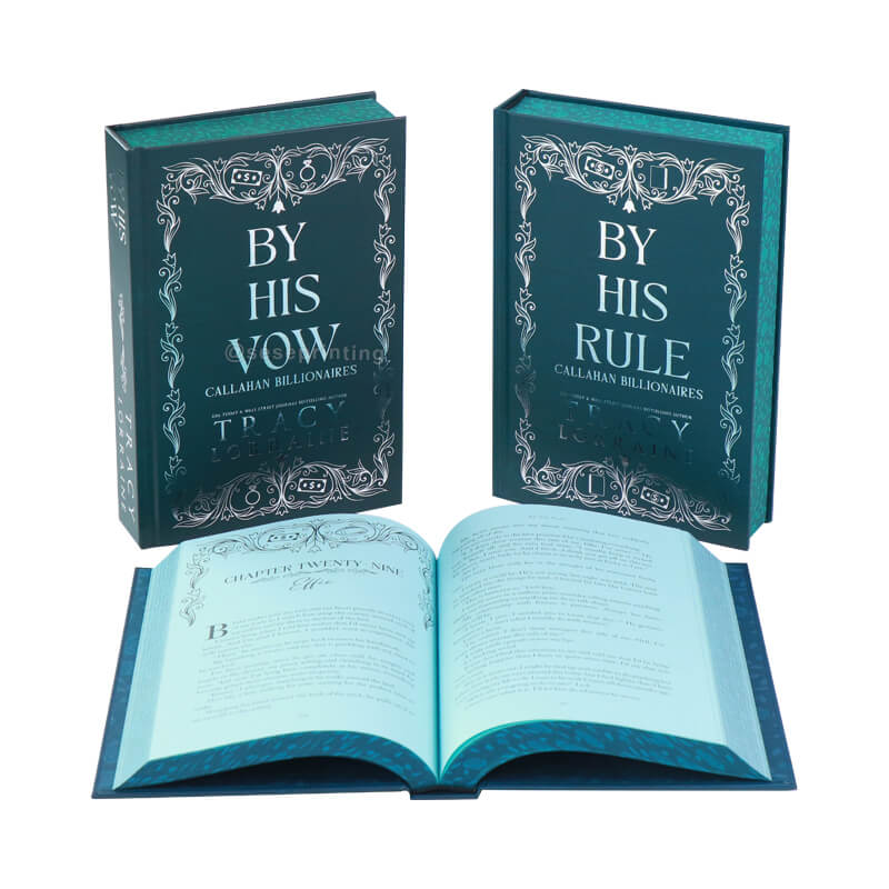Series with 3 Books Hardcovers with Silver Foil, Stenciled Edges and Color Interior