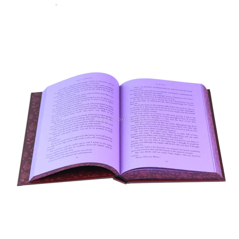 Hardcover Book with Colored End Papers, Silver Foil Cover and Sprayed Edges