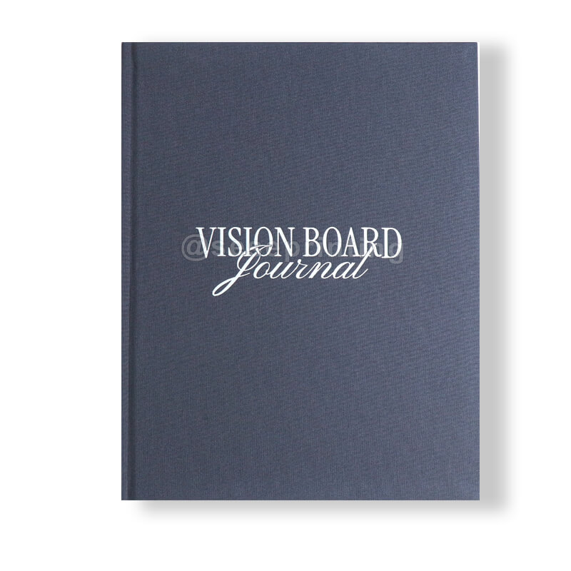 Custom Size Vision Board Journal Cloth Hardcover Affirmation Daily Planner