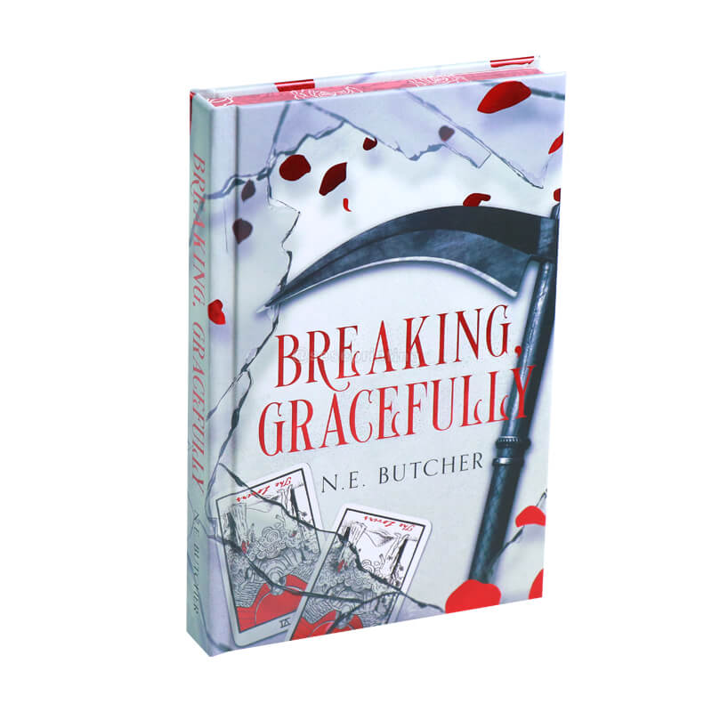 Novel with Sprayed Edges, Red Foil Cover and Color Images on Inside Front and Back Cover