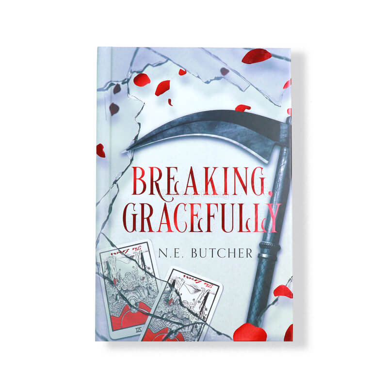Novel with Sprayed Edges, Red Foil Cover and Color Images on Inside Front and Back Cover
