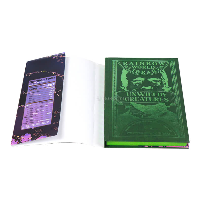 Custom Printed Sprayed Edges Books with Dust Jacket, and Foiling on Hardcover