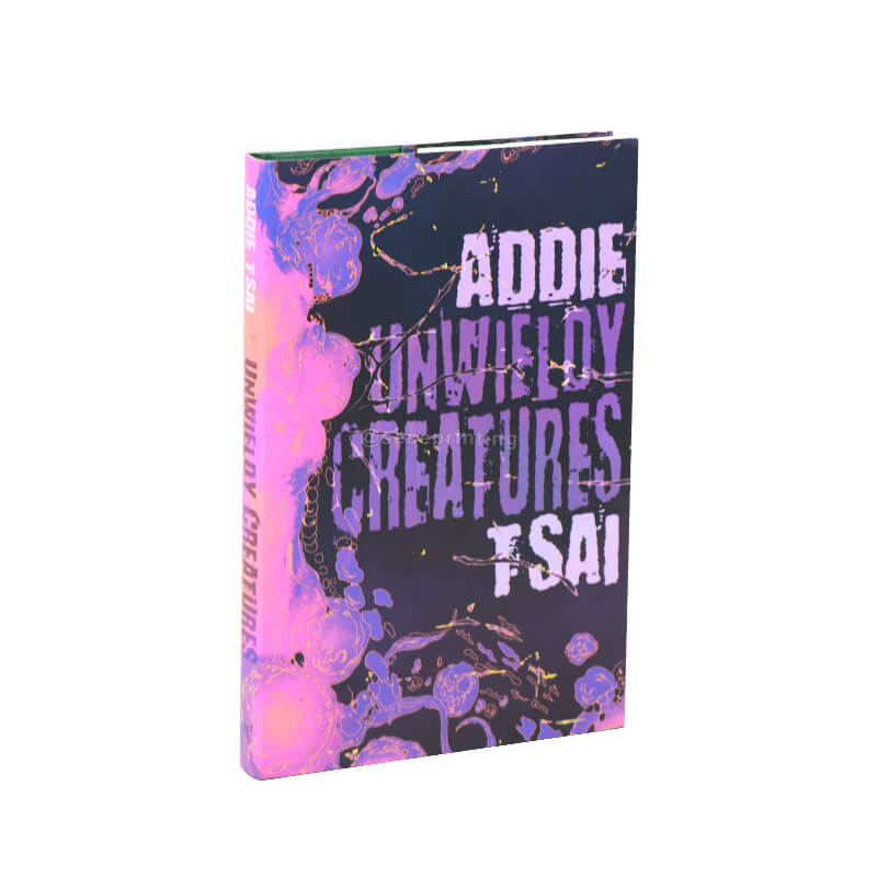 Custom Printed Sprayed Edges Books with Dust Jacket, and Foiling on Hardcover