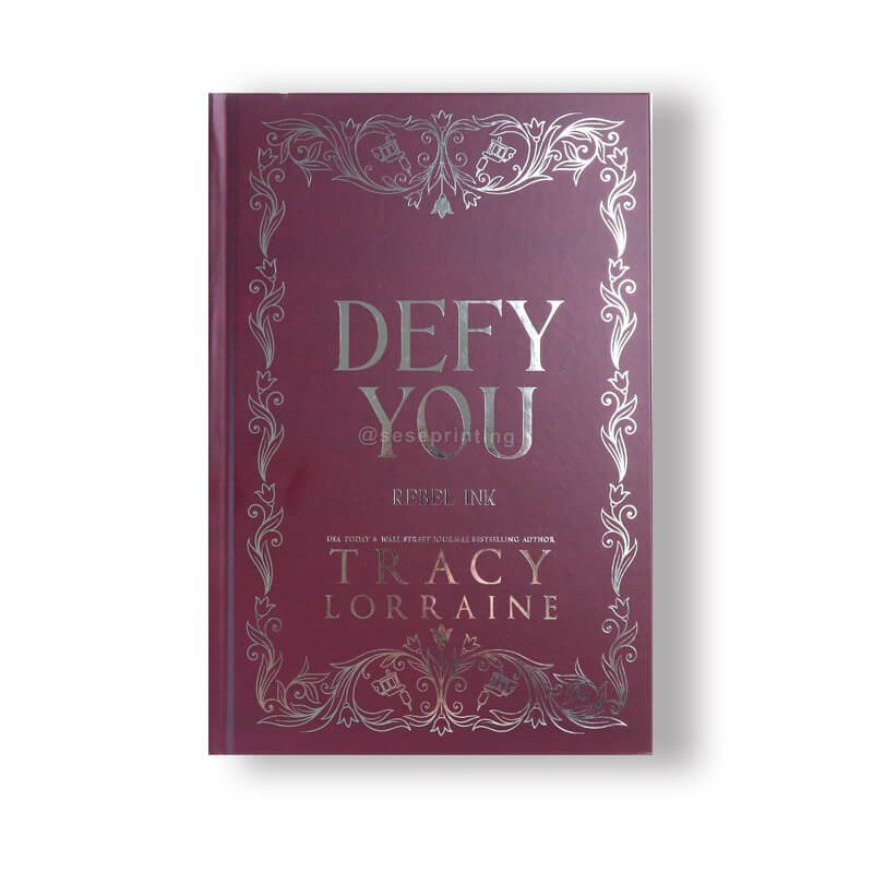 Special Hardcover Books with Silver Foil Stamping and Sprayed/Stenciled Edges