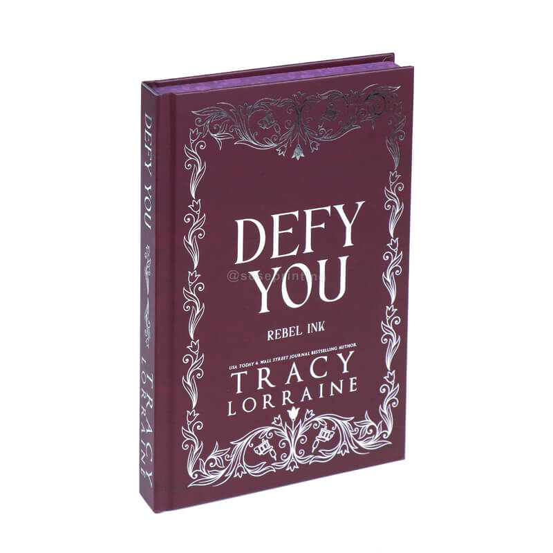 Sprayed Edges Books for 6x9 Hardback with Silver Foil on Cover