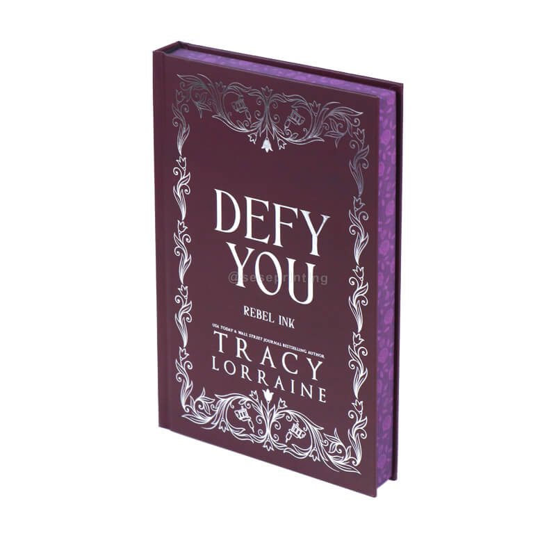 Sprayed Edges Books for 6x9 Hardback with Silver Foil on Cover