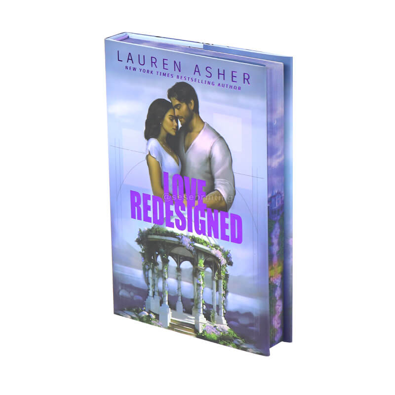 Hardcover Fiction with Custom Box, Foil Dust Jackets, Sprayed Edges, And Endpapers