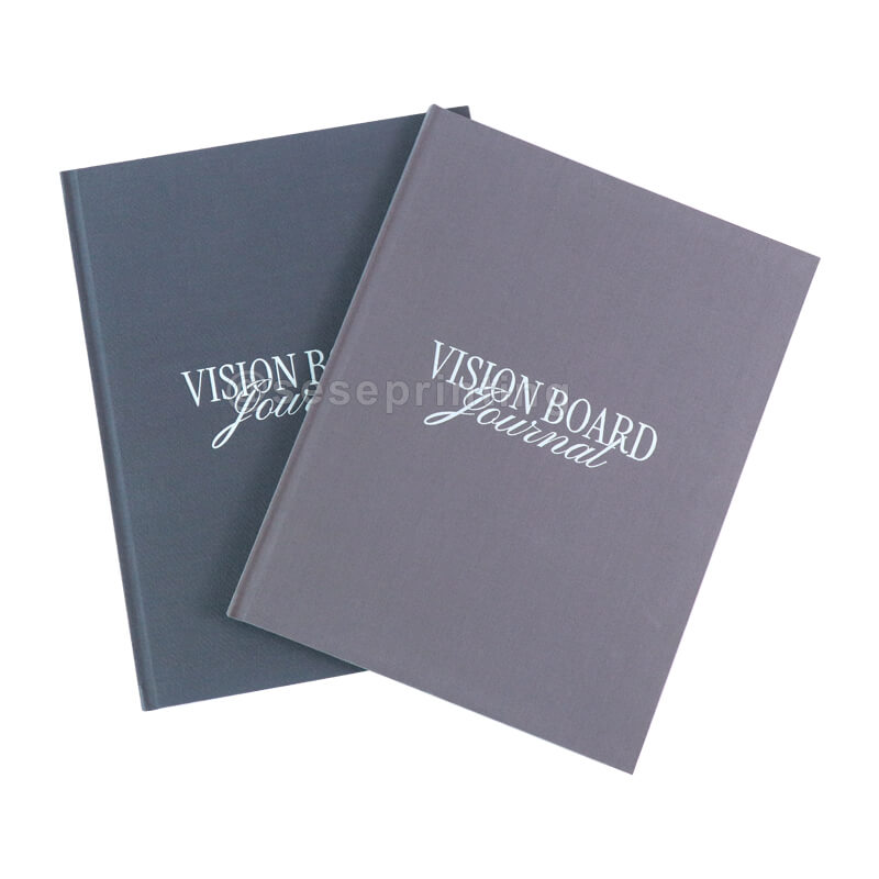 Cloth Hardcover Planner Notebook Custom Printing Vision Board Journal Book