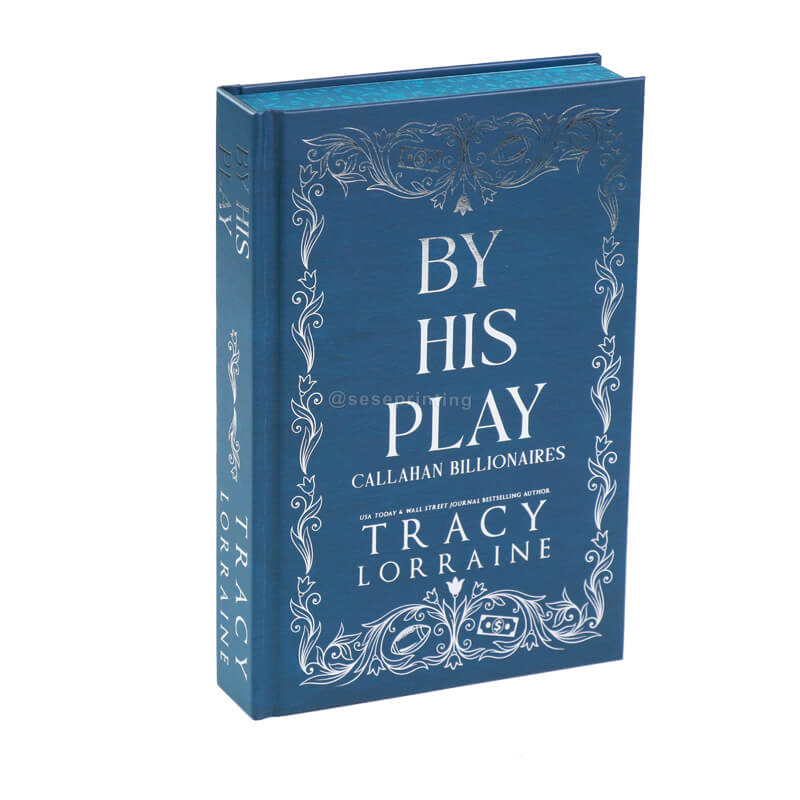 Books in Hardcover Format with Sprayed Edges, Silver Foil Cover and Endpapers