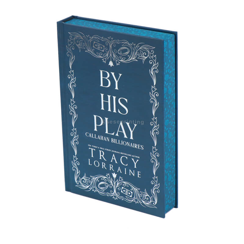 Colored Paper Hardcover Book with Foiling Cover, Sprayed Edges and Endpapers