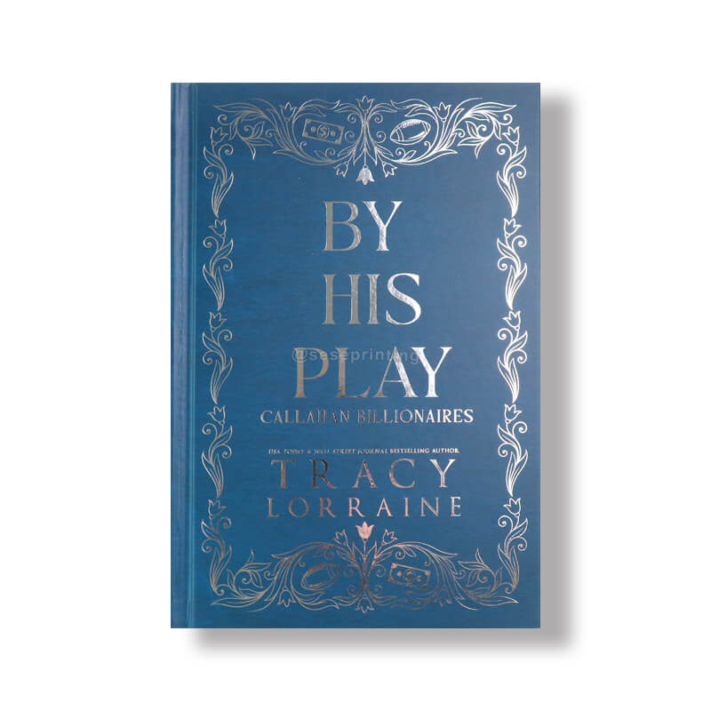 Colored Paper Hardcover Book with Foiling Cover, Sprayed Edges and Endpapers