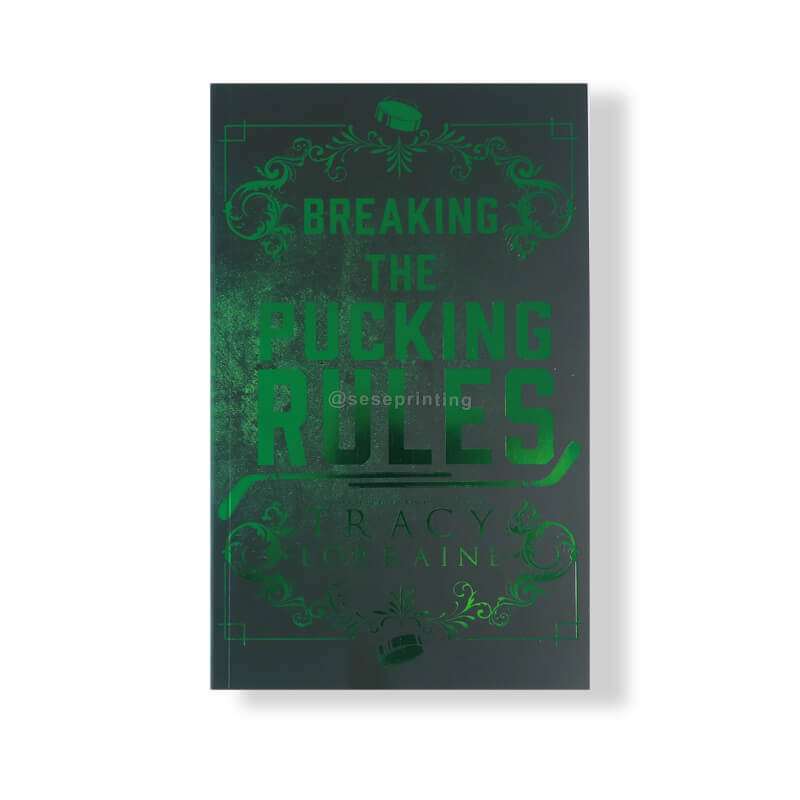 Paperback Book Printing with Custom Sprayed Edges and Foiling Cover