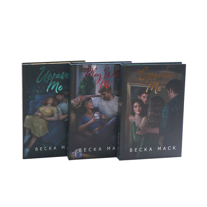 Omnibus of a Three Book Series with Foil on Covers and Sprayed Edges