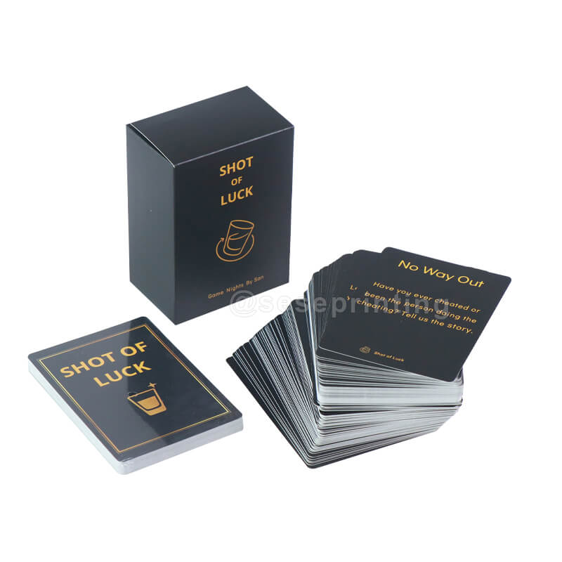 Customized 120 Playing Cards Drinking Card Game with Packaging Box