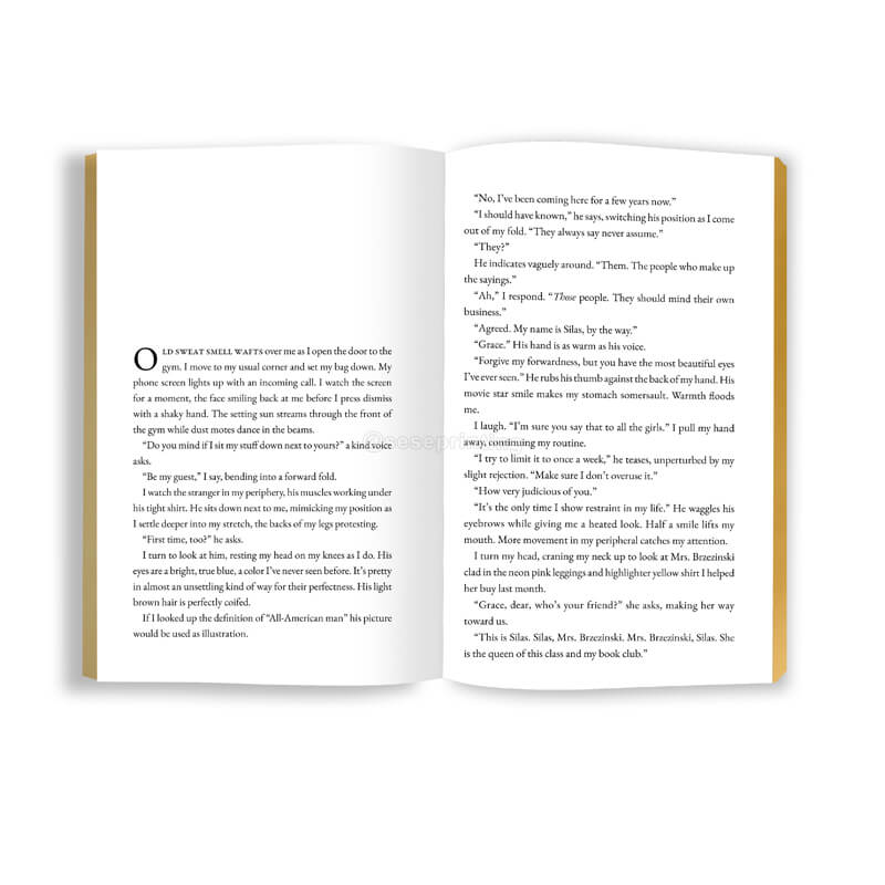 Paperback Books with Foil on Cover, Gilded Edges and Ribbon Marker