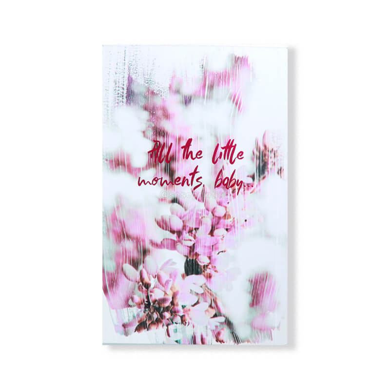 Paperback White Paper with Holographic Glitter Edges and Foil Covers