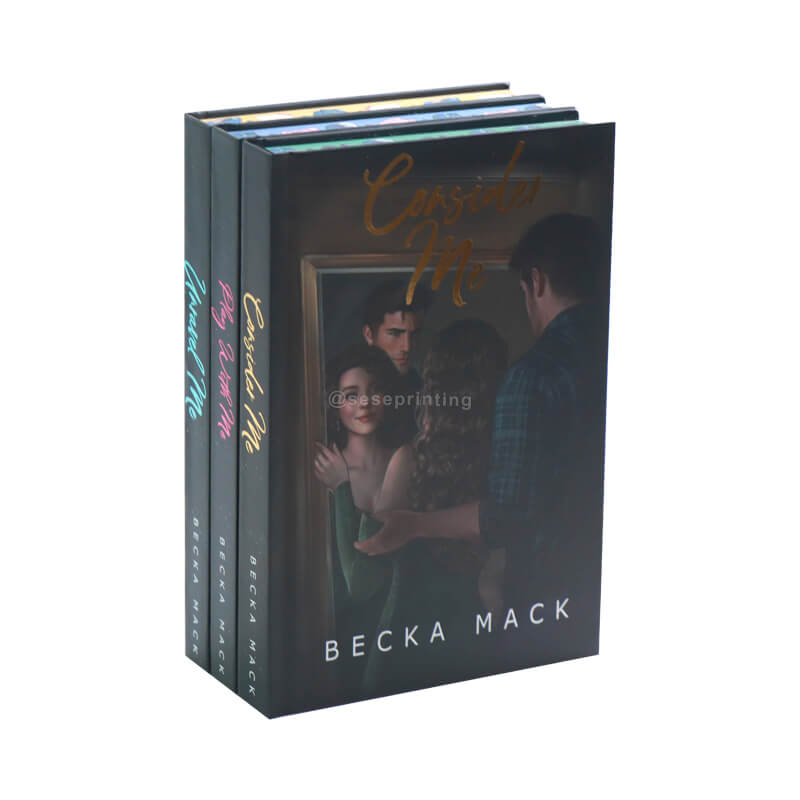 Omnibus of a Three Book Series with Foil on Covers and Sprayed Edges