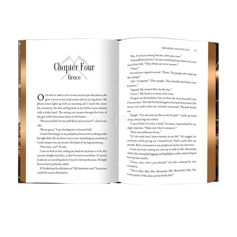 Custom Printing Special Edition Style Book with Foil Design Printed on the Hardcover, And Sprayed Edges