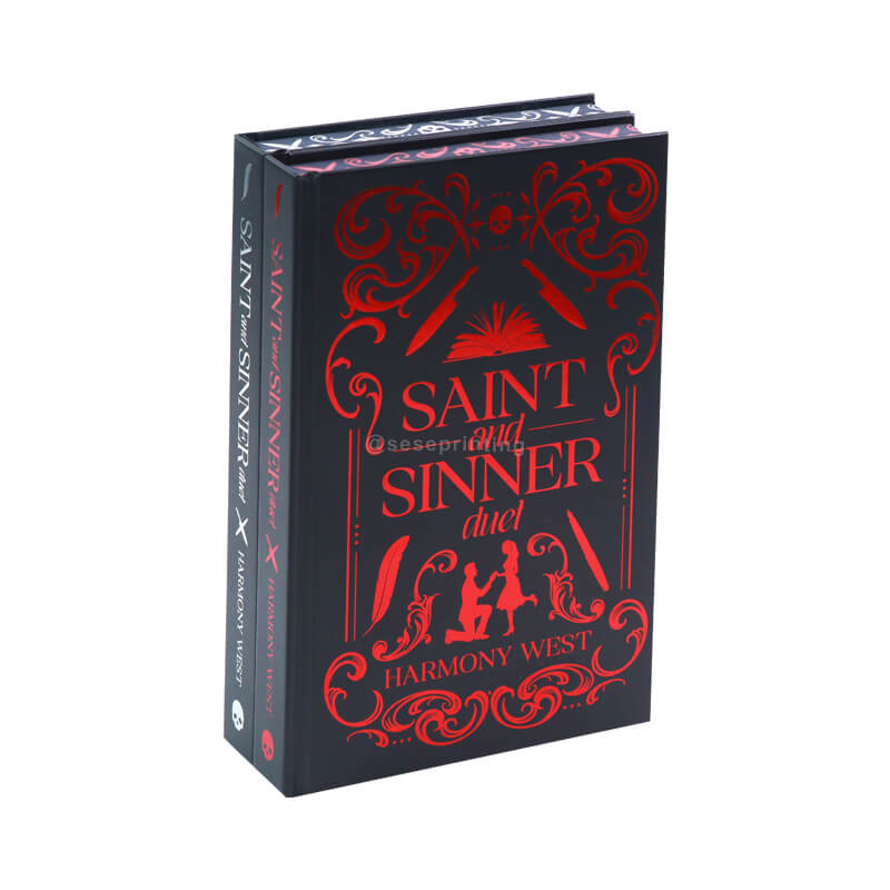 Hardback Book Series Omnibus Printing with Foil on Laminated Cover and Sprayed Edges