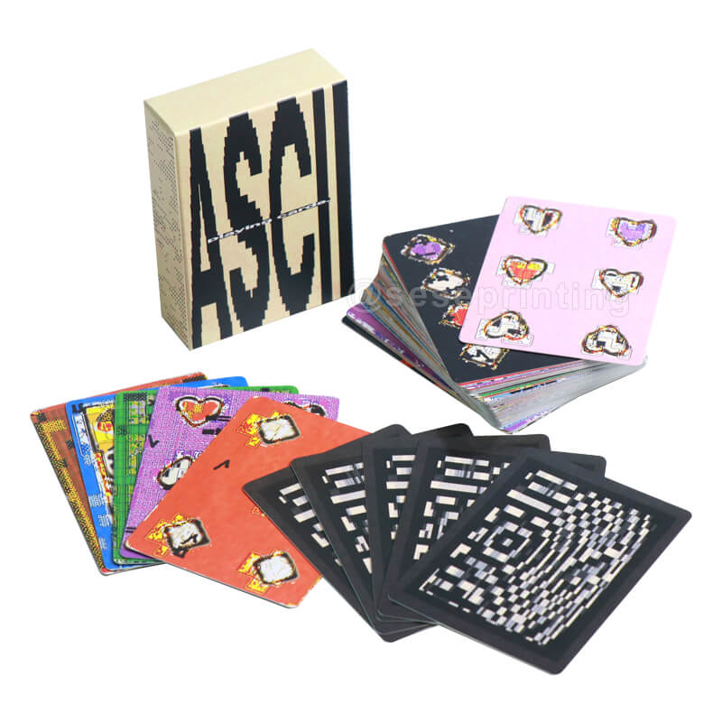 Full Color Printing Deck of Card Game Custom Playing Cards with Box