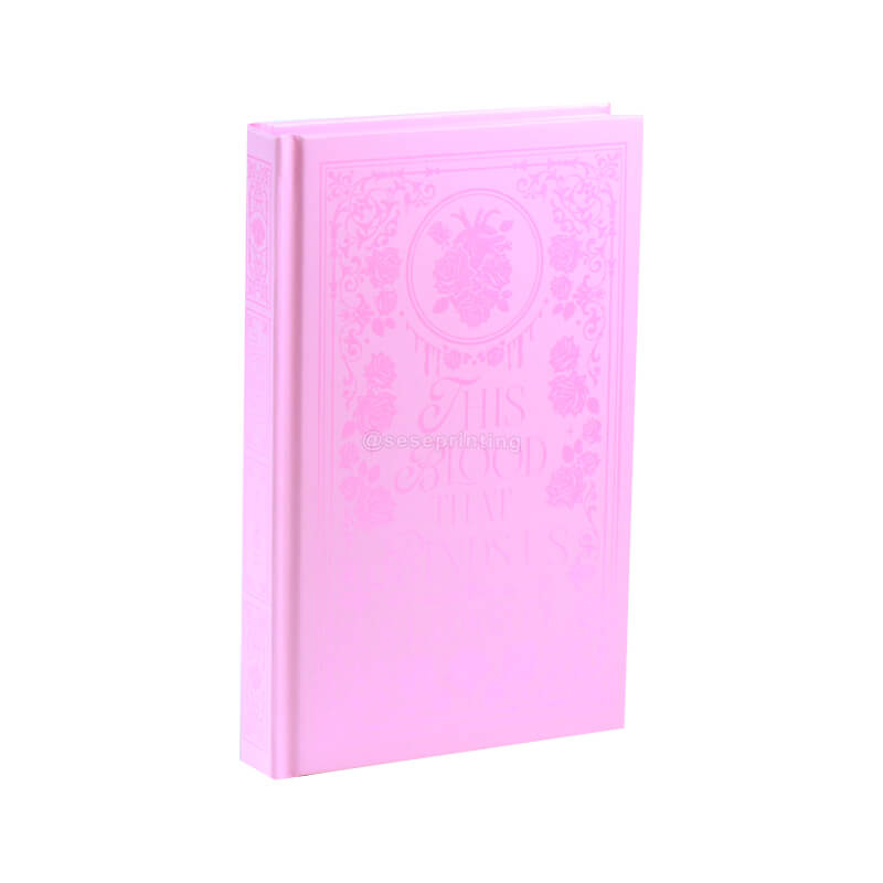 Hardcover Books with Foil Embossing, Black and White Interior, Sprayed Edge