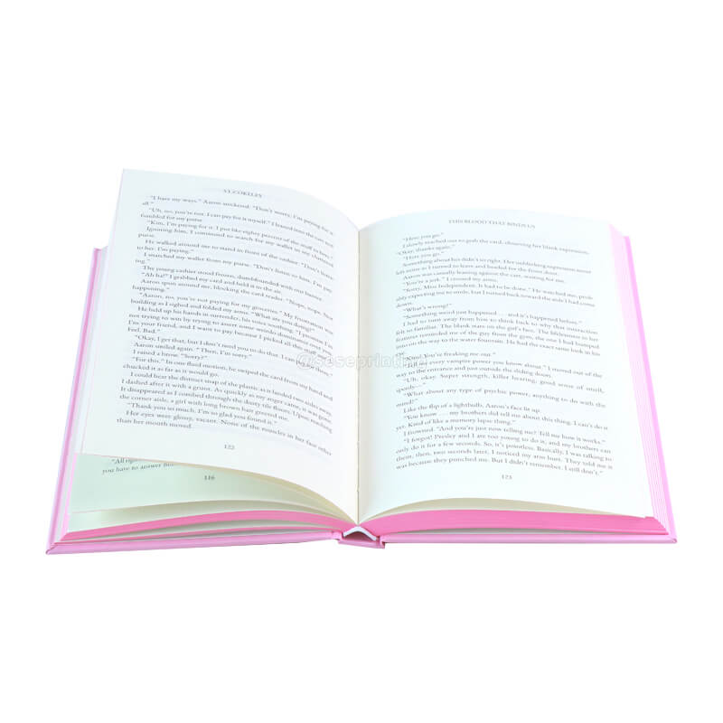 Hardcover Books with Foil Embossing, Black and White Interior, Sprayed Edge