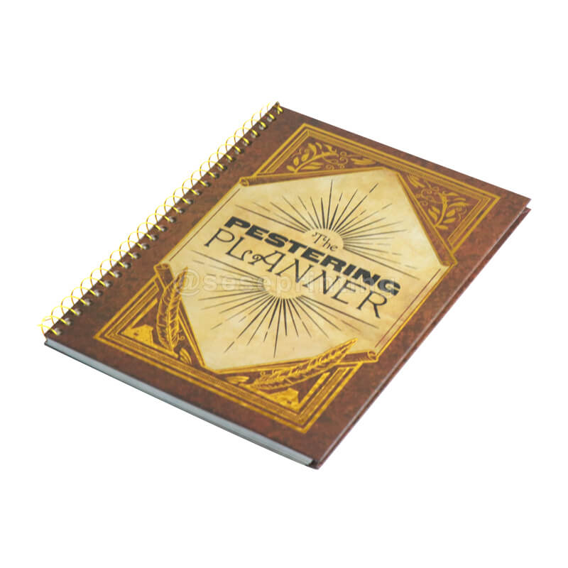 Spiral Hardcover Journal Custom Daily Weekly Monthly Planner Organizer