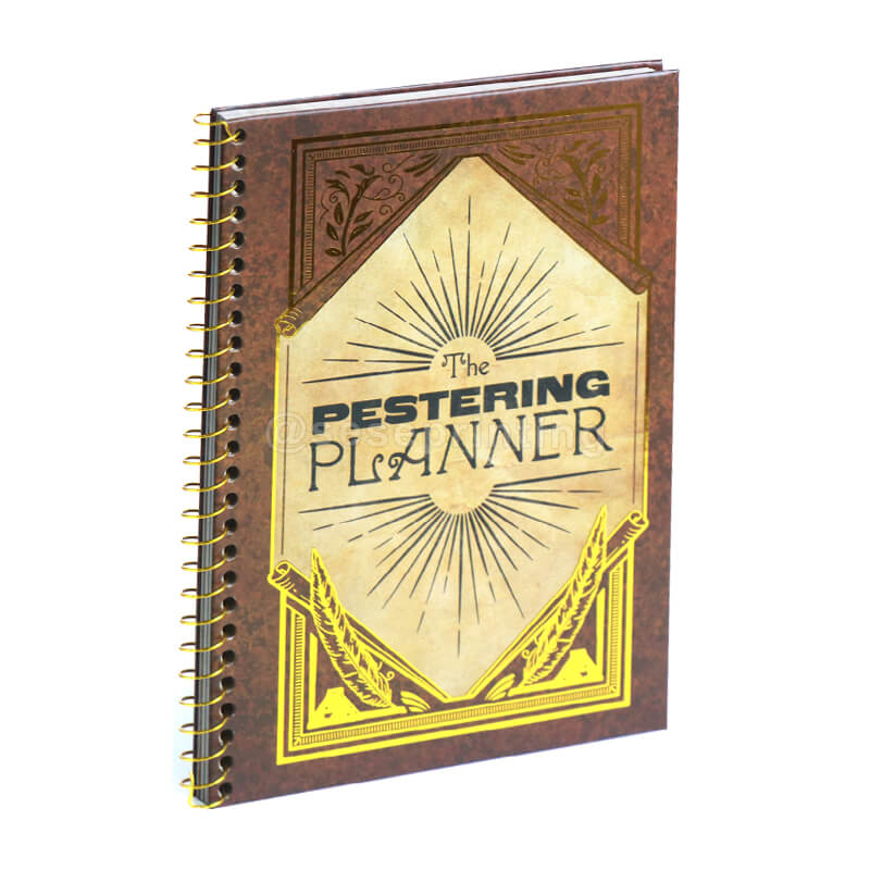 Spiral Hardcover Journal Custom Daily Weekly Monthly Planner Organizer