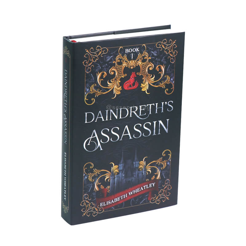 Printed Hardcover Fiction Book with a Dust Jacket and Ribbon Marker