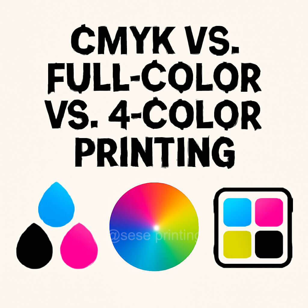 What Is the Difference Between CMYK, 4-Color, and Full-Color Printing