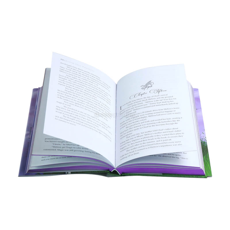 Hardcover Edition Fantasy Novel Printed with Dust Jackets and Sprayed Edges