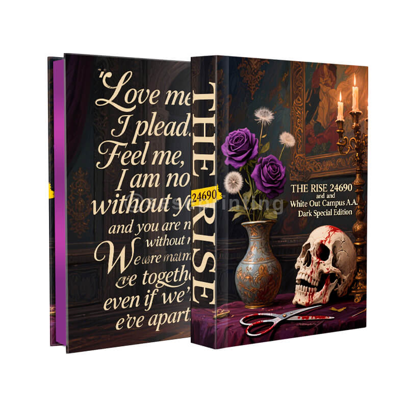 Hardback Book Printing Foil on the Cover and Custom Metallic Sprayed Edges