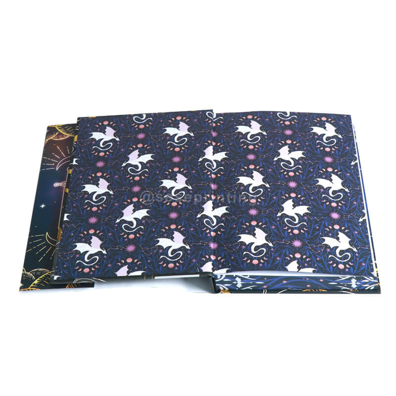 Hardcover Books with Holographic Foil Stamping on Dust Jacket, Digital Edge Printing