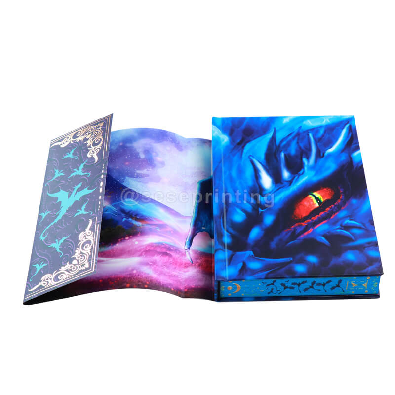 Soft Touch Lamination Hardback Book with Color Printing Endsheets, Dust Jackets and Sprayed Edges