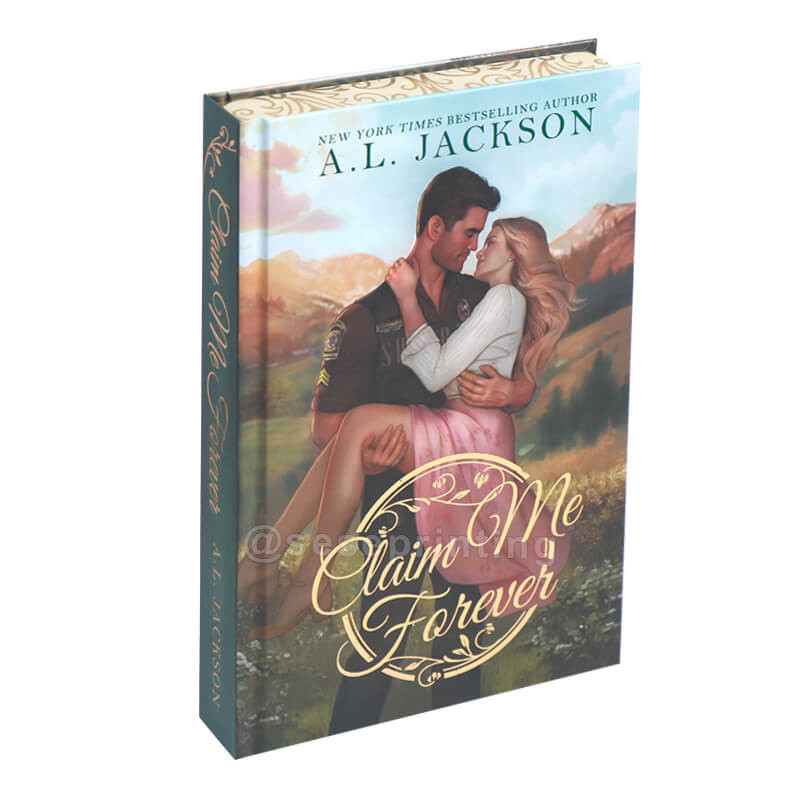 Hardcover Romance Novel with Foil on Cover and Sprayed Edges Special Edition