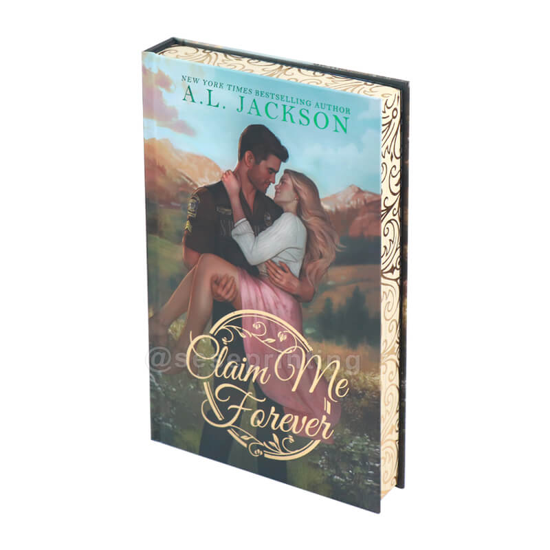 Hardcover Romance Novel with Foil on Cover and Sprayed Edges Special Edition