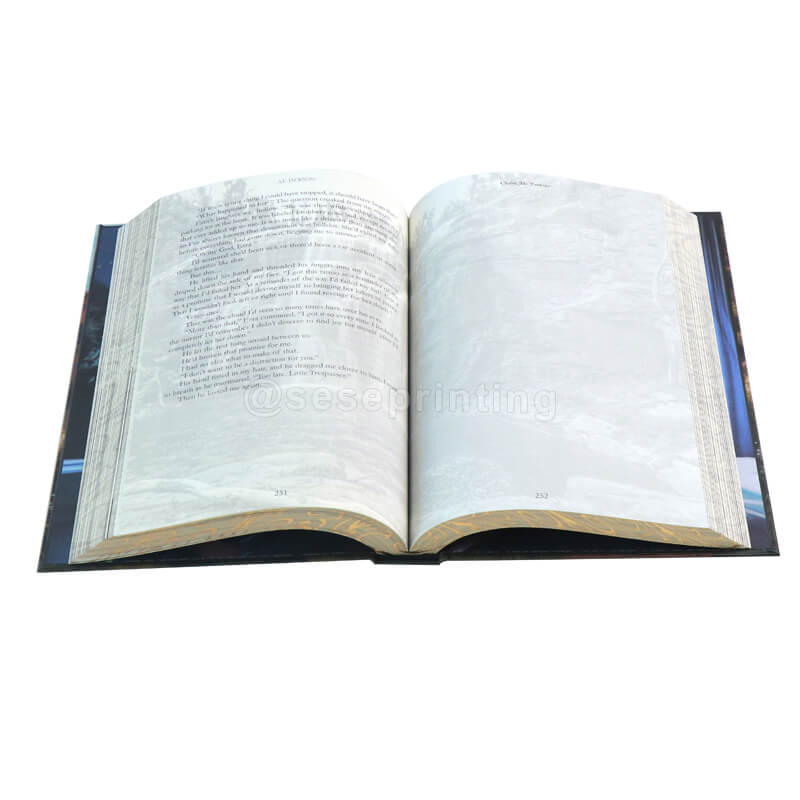 Hardcover Romance Novel with Foil on Cover and Sprayed Edges Special Edition