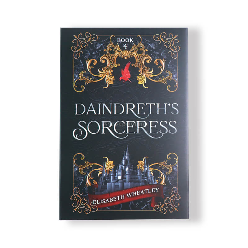 6x9 Hardcover Books Printed on White Paper, Colorful Ribbon and Dust Jackets