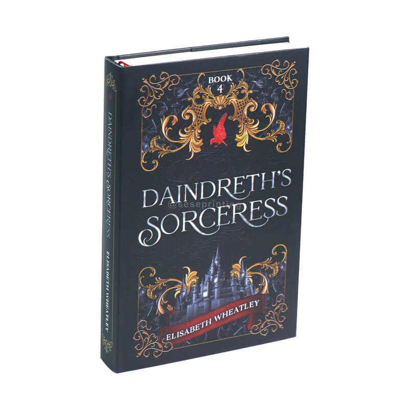 6x9 Hardcover Books Printed on White Paper, Colorful Ribbon and Dust Jackets