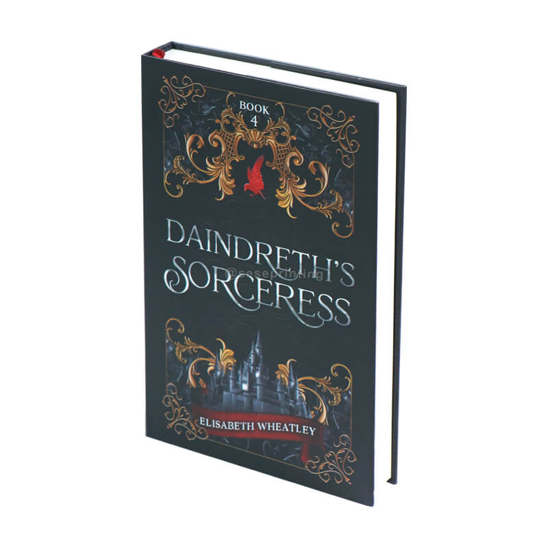 6x9 Hardcover Books Printed on White Paper, Colorful Ribbon and Dust Jackets