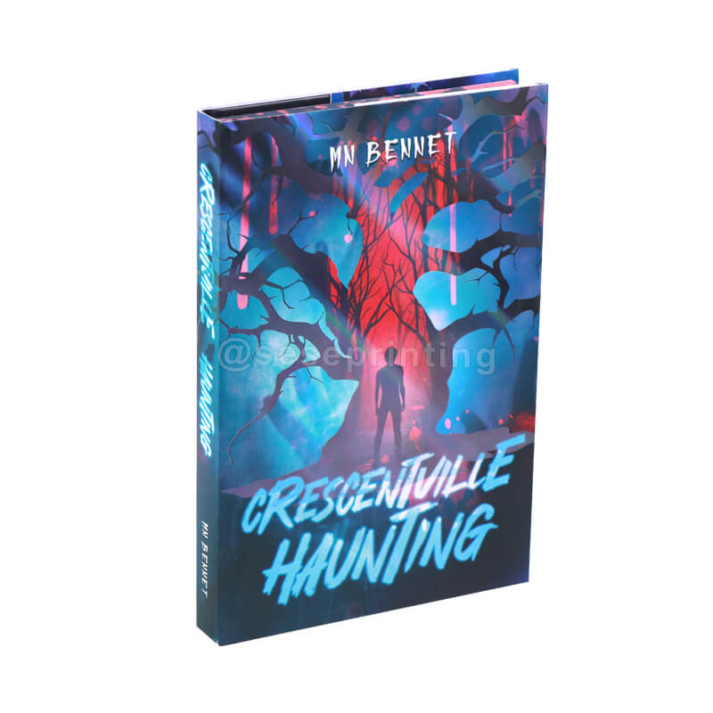 Fantasy Novel with Spot UV Dusk Jacket and Foil Hardback, Sprayed Edges