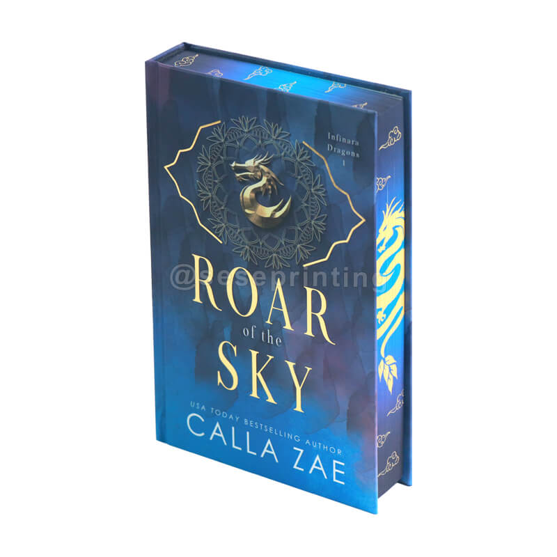 Special Edition Novel with Gold Foil Stamping on Lettering and Custom Sprayed Edges