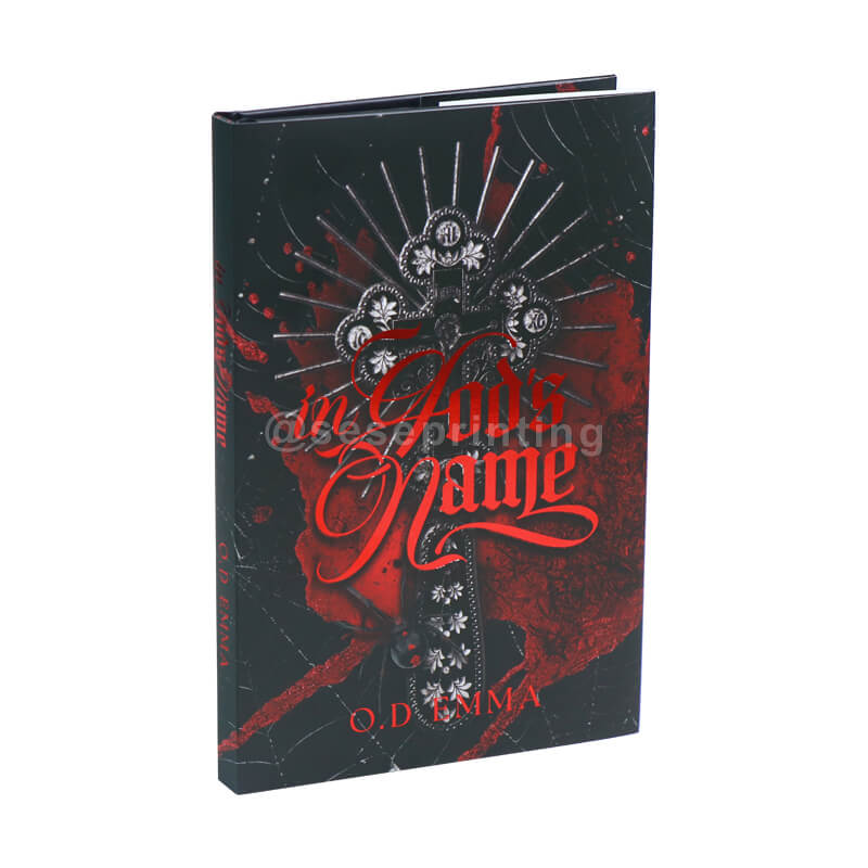 Hardcover Books with Red Foil Cover, Foiled Dust Jacket, Sprayed Edges, Coloured Endpapers