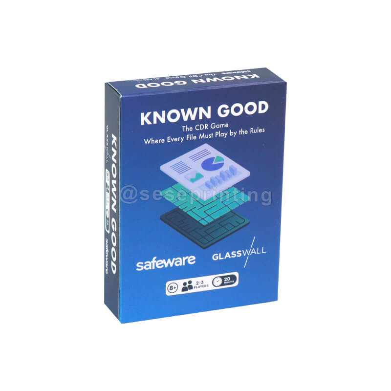 Custom Full-Color Printed Game Cards Data Loss Protection Flashcards