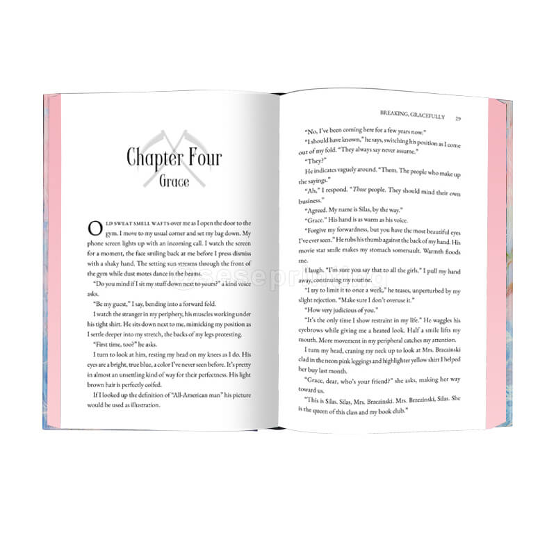 Custom Luxury 6x9 Hardcover Book Printing with Foil on Cover and Sprayed Edges