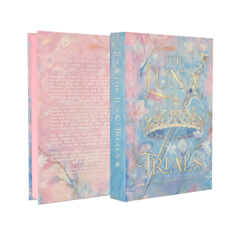 Custom Luxury 6x9 Hardcover Book Printing with Foil on Cover and Sprayed Edges